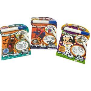 CoComelon/ Scooby Doo/ Spider-Man Halloween Bendon Imagine Ink Sticker Book